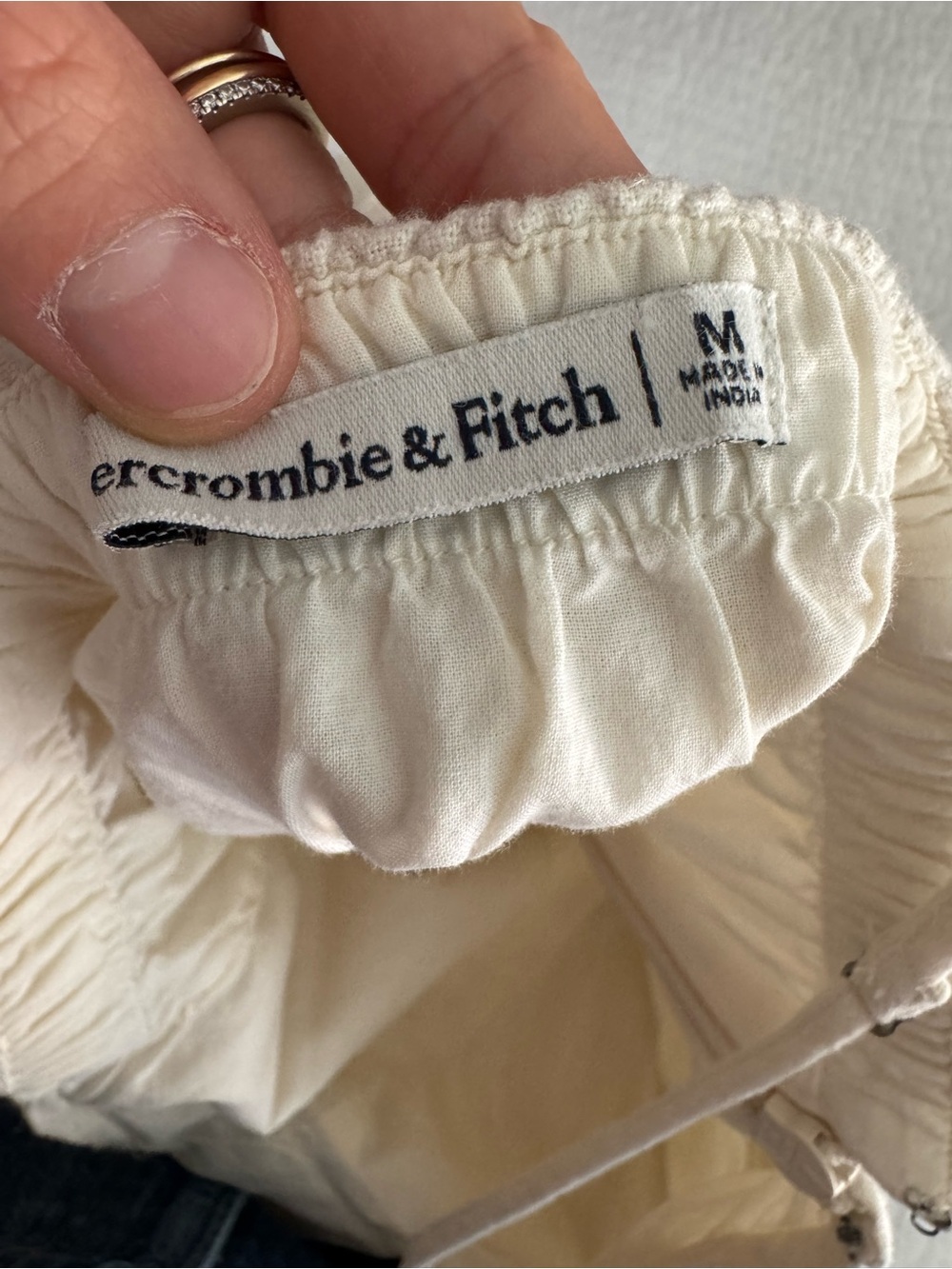 Abercrombie & Fitch Cream Slip Dress - Picture 3 of 4